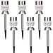 GIGALUMI Solar Lights Outdoor Garden Led Light Landscape / Pathway Lights Stainless Steel-6 Pack