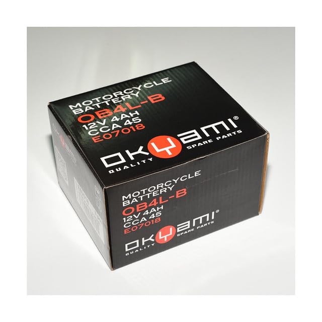 Batteria YUASA YB4L-B Per MBK CW Booster Spirit 50cc 1996-1998 - Acido Non Incluso