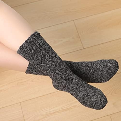 RedMaple Thick Thermal Wool Socks for Women and Men,Winter Warm Knitted Chunky Bed Socks for Ladies Home Office 5Pairs