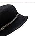 huablo French Beret Hats for Women Fashionable Warm Octagonal Hat Premium Solid Color Cashmere Beret Cap for Womens Lady Girls Elegant Wool Caps Fiddler Cap Black