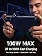 JSAUX USB C Winkelstecker 90 Grad 2 Stück, USB C Winkel 40Gbps Typ C Stecker auf Typ-C Buchse PD 100W Schnellladung Adapter kompatibel mit Steam Deck, Switch, ROG Ally, VR, Laptop, iPhone 16/15