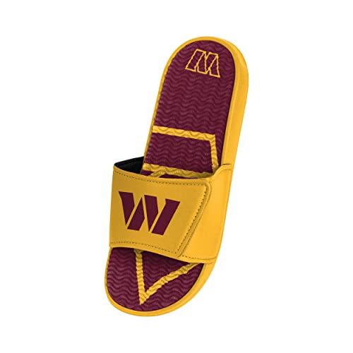 Image of FOCO mens NFL Team Logo Athletic Sport Shower Flip Flop Sandals Gel Slides