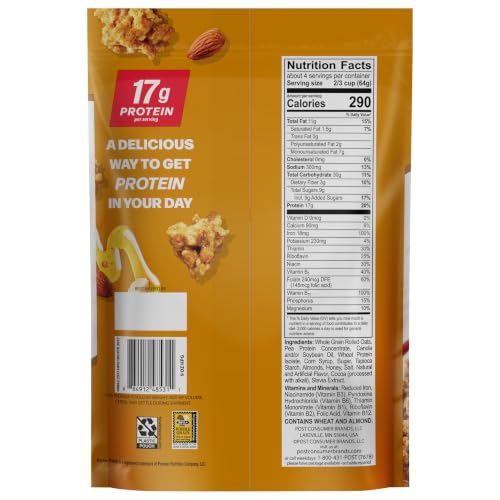Premier Protein Honey Almond Granola, 9 oz Resealable Bag, 5 Pack - image 8