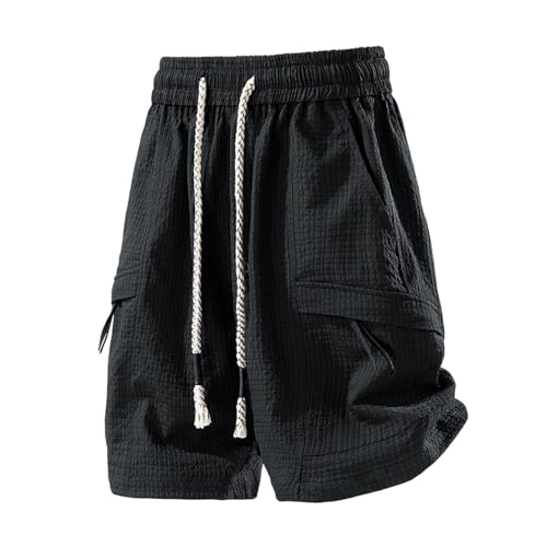 Short d'été homme coupe droite en coton pour le travail et les loisirs