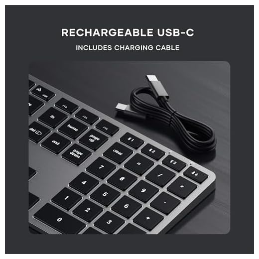 SATECHI Slim X3 Bluetooth Tastatur mit Beleuchtung