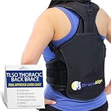 Brace Align Plus Size TLSO Back Brace with Extension Panel for Kyphosis Scoliosis Post Op Recovery Compression Fractures - L0456 L0457 (Waist up to 66')