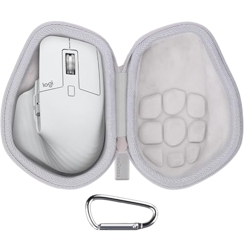 co2CREA Hard Case Replacement for Logitech MX Master 4 / MX Master 3 / Master 3S Advanced Wireless Mouse (Mid Grey Case)