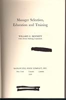 Manager Selection, Education & Training, 0070046654 Book Cover