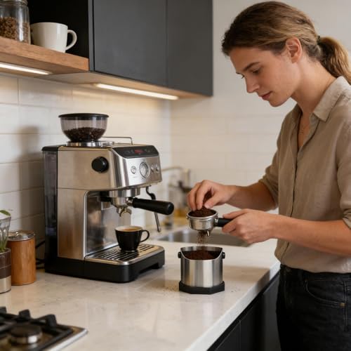 Recipiente para orujo de café de 750 ml con base antideslizante para cafeterías y el hogar 3