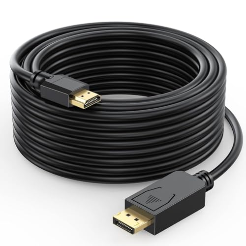 Cable DP a HDMI de 20 pies 4K para ver películas de la laptop al HDTV