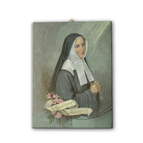 Toile Sœur Bernadette Frères Bonella pour coin prière maison
