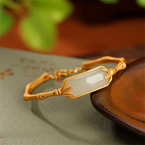 Pulsera de jade hetiano retro para mujer con diseño elegante 3