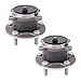 TRQ Rear Left and Right Wheel Bearing and Hub Assembly Set 2 Piece Compatible with 2019-2021 Mazda 3 Front Wheel Drive 2020-2021 CX-30 Front Wheel Drive