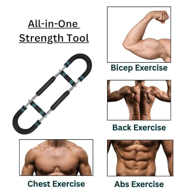 Arm & Chest Workout Twister ¨C Forearm, Biceps & Upper Body Trainer for Home & Gym ¨C Portable Fitness Equipment for Men & Women