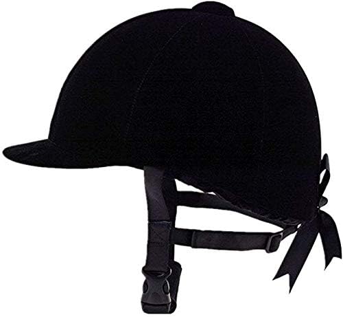 Sport Tent Equestrian Hat Helmet Velvet Comfy Horse Riding Hats Breathable Horse Riding Helmets (21.26in/54cm)
