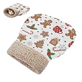 JUNZAN Saco de dormir de Navidad para gatos de jengibre, color blanco