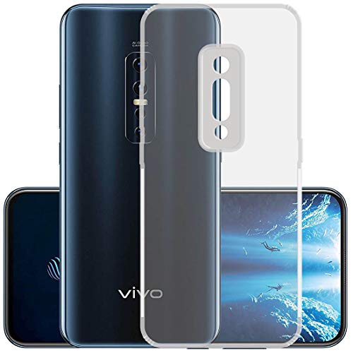 Image of Amazon Brand - Solimo Anti Dust Plug Mobile Cover (Soft & Flexible Back case), for Vivo V17 Pro (Transparent)