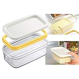 Mehr Ordnung: Im Vergleich zu einer flachen Butterdose hält diese Butterdose Butter gut, auch wenn die Butter geschmolzen wird, kein Butterschmutz mehr.