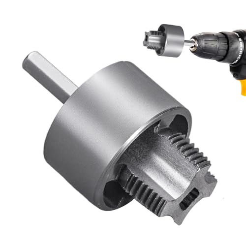 Roscadora para tubos, Herramienta de corte de rosca para tubos, Filiares Integradas Resistentes al desgaste Para Rosca Interior Y Exterior Para Taladro Eléctrico Renovación Fontanería Exterior
