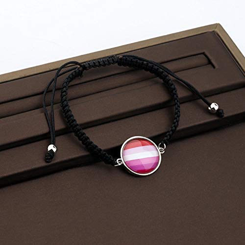LBSBO LGBT Adjustable Bracelet Rainbow Gay & Lesbian Pride Bracelet3