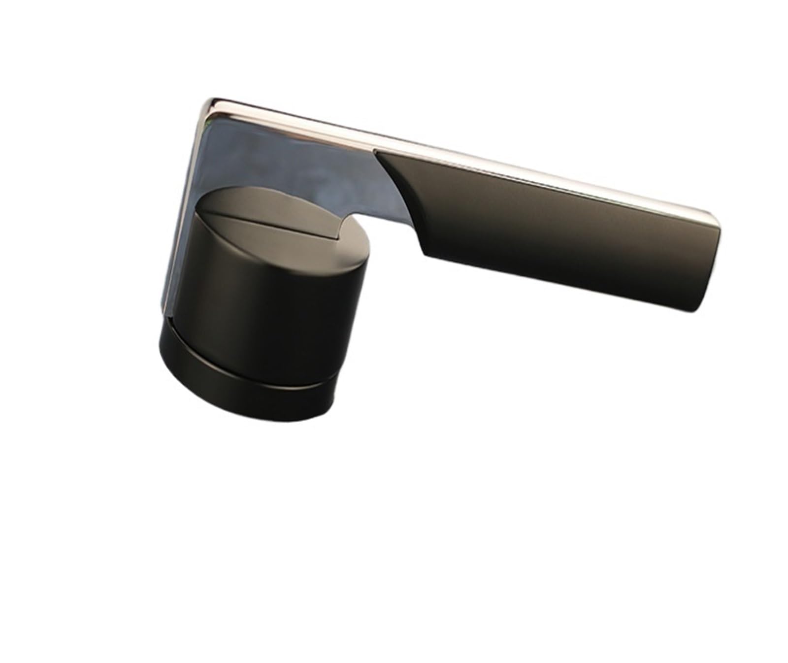 Serrure de porte en bois silencieuse en zinc noir S948 pour chambre