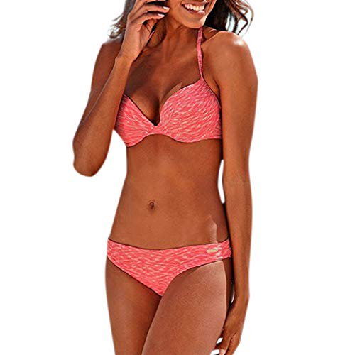 Bañadores de Mujer Sexy Bikini Brasileño Push Up EUZeo Verano Playa Retro Pin Up Halter Una Pieza Traje de baño Tallas Grandes Monokinis Vikinis Trikini Tangas Deportivo 2019