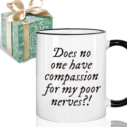 Puouoonyi Pride and Prejudice Mug Gifts for Book Lovers, Jane Austen Mr Collins Quote Gifts for Book Lovers, Funny Literary Gift for Readers, Birthday Graduation Gift for Jane Austen Fans 11oz