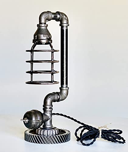 Savage Metal - Rustic Industrial Edison Steampunk Lamp With Switch - Vintage Antique Home Decor - Ideal For Bedrooms, Living Rooms, Bedside Tables, Nightstand, Desks - Accent Lighting #TOP3
