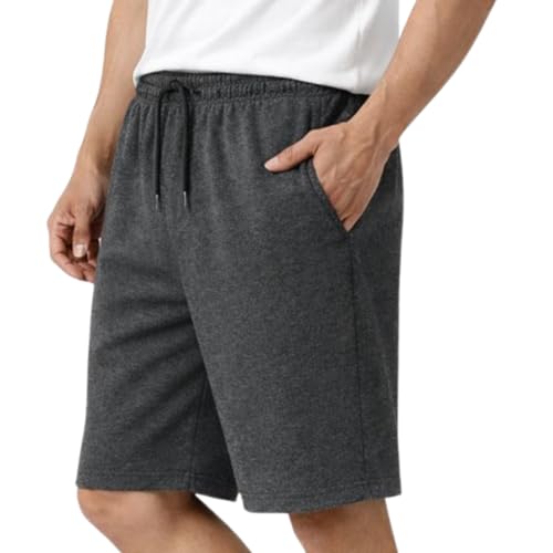 Image of KART BLACK Plus Sizes Men's Cotton Knee Length Shorts(XXL,3XL,4XL,5XL,6XL,7XL,8XL Shorts) | Casual and Night Wear Mens Shorts