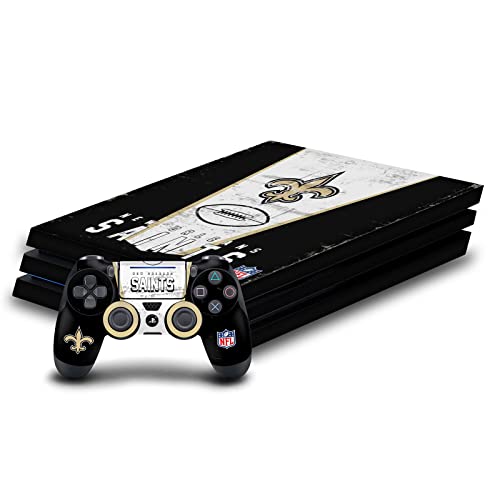 Autocollant de jeu vinyle NFL New Orleans Saints pour habillage console Sony PS4 Pro et manette