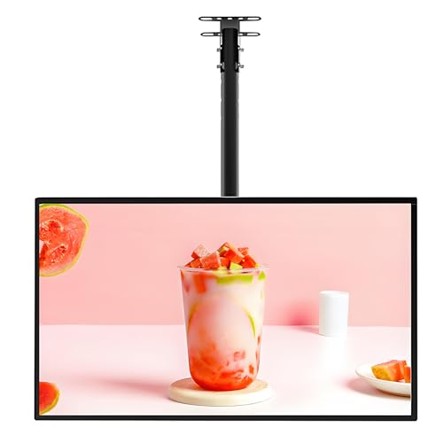 Caja de Luz LED Ultradelgada Con Marco a Presión,Cartelera Iluminada Pared Con Poste Telescópico,Tablero Menú Con Retroiluminación LED,Póster Publicitario 27inches(63.3 * 37.1cm)