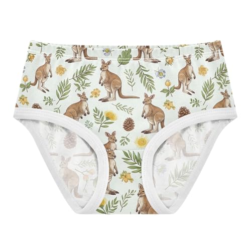 Girls Underwear Toddler 2t Cotton Cute Panties Girl Durable Briefs Kids Undies Cute Kangaroos Animal - Main Image