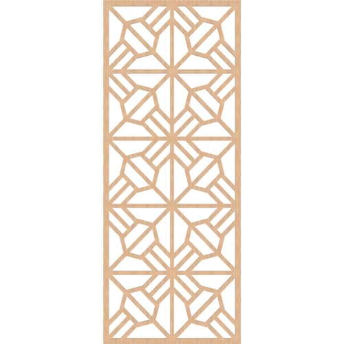 Image of Auburn Decorative Pierced Fretwork Wood Wall Panels, 31 3 /8 inchW x 79 3 /8 inchH x 3 /8 inchT, Hickory