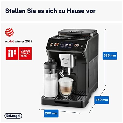 De'Longhi Eletta Explore Cold Brew ECAM452.67.G Kaffeevollautomat mit LatteCrema Milchsystem, Heiße & Kalte Getränke auf Knopfdruck – Bild 9