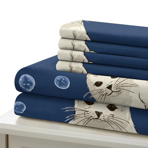 Housse de couette microfibre lavable machine avec drap et taies éclair lit ado Super King 3D - 7