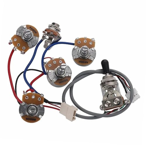 ギターワイヤーハーネス ギターピックアップ配線ハーネスキット 1セット Epi LP SG エレキギター用プリインストール配線ハーネス