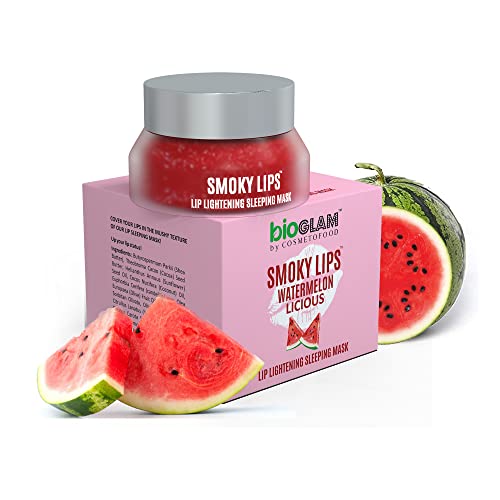 Cosmetofood Bioglam Smoky Lips Watermelon licious Lip Lightening Sleeping Mask For Dead Skin Cell Removal & Moisturizes Lips, 15g Cosmetofood Bioglam Smoky Lips Watermelon licious Lip Lightening Sleeping Mask For Dead Skin Cell Removal & Moisturizes Lips, 15g