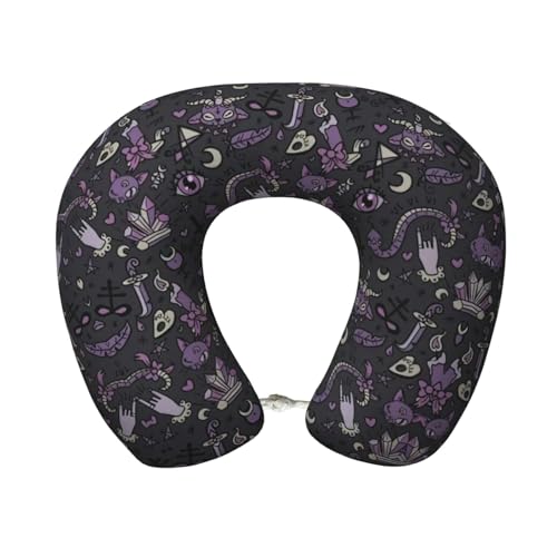 Almohada de poliéster negra ajustable para cuello miniatura 1