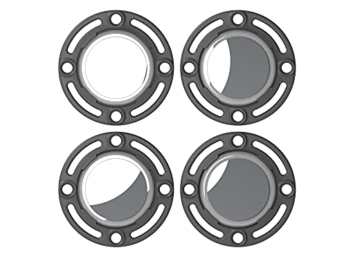 Ehmann Lot de 4 Supports universels pour AirTag, étui de Protection, Support de Tracker, Fixation Facile avec vis, Serre-câbles ou clés Cover