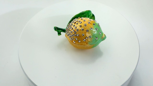 Amazon.com: YU FENG Lemon Trinket Boxes Hinged Lemon Figurines