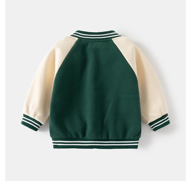 Meufam Toddler Kids Baseball Zip-Up Jackets School Varsity Uniform Cotton Leisure Vintage Bomber Baby Boys Girls Jackets2
