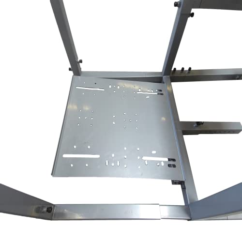 Gtr Simulator GTAF-TRI-S-S101LBK Gta-F Model Silver Frame Triple | Single Monitor Stand thumb #3
