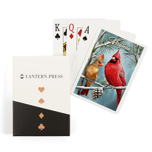 Lantern Press Virginia, Naipes Póker 52 Cartas para Adultos