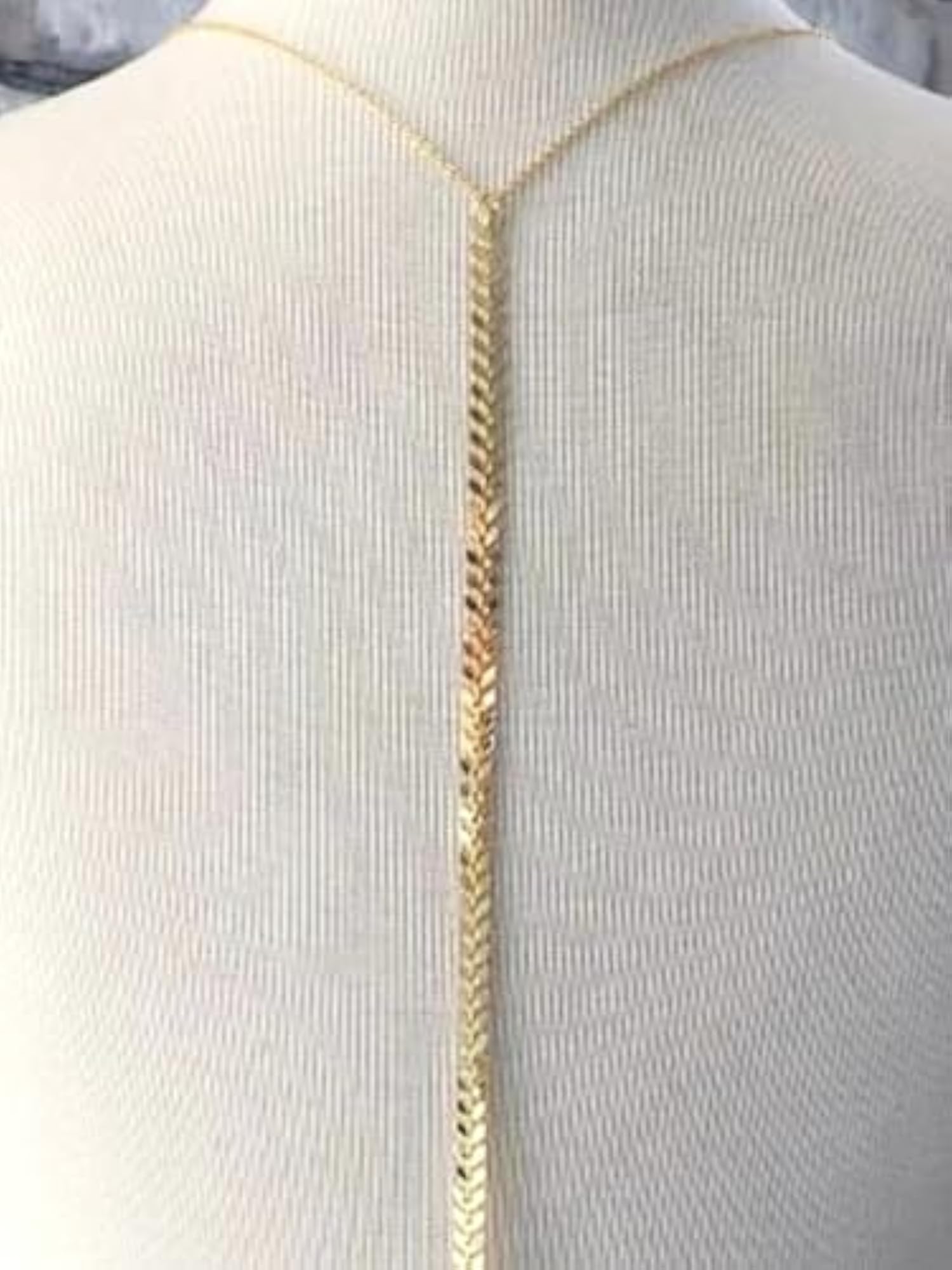 Women's Premium Gold Chain Belt with Moon & Butterfly Rhinestone Design