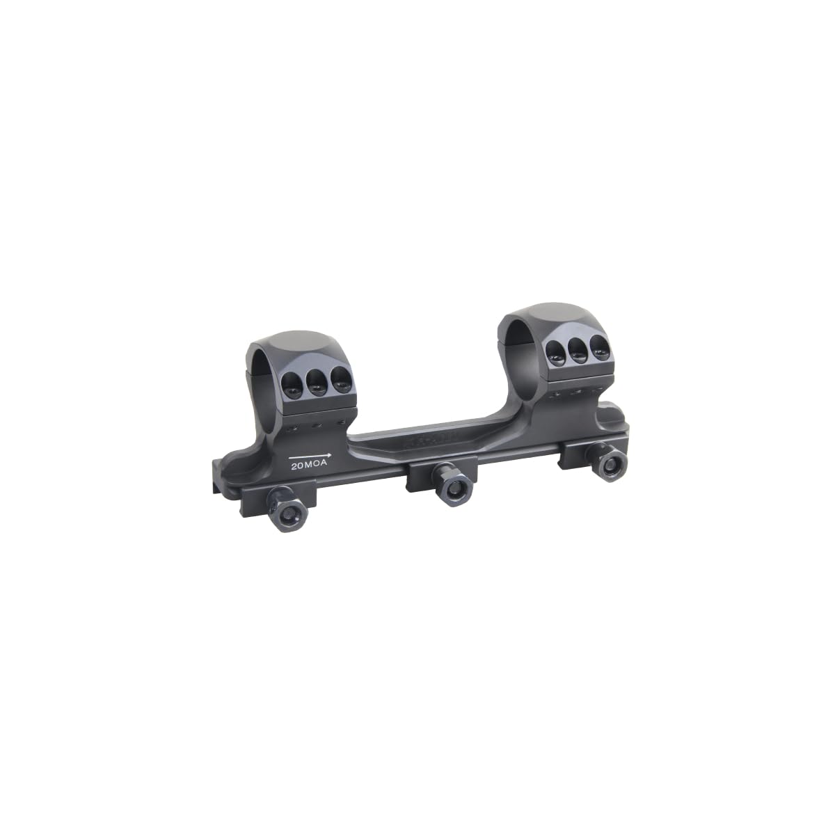 Vector Optics XASR-3013 X-Accu - Montaggio a blocco per tubi da 30 mm, Picatinny, 21 mm, 20 MOA anteriore h= 35 mm per tubi di destinazione, montaggio a pezzo unico