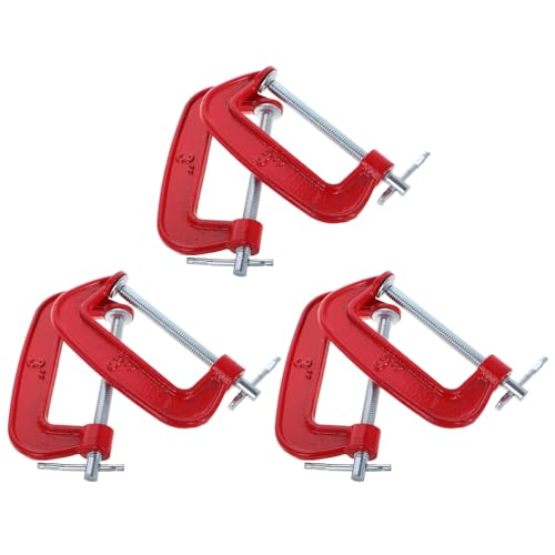 Catálogo para Comprar On-line Sargentos, tornillos y pinzas los más recomendados. 43 COHEALI 6 Piezas Abrazaderas Tipo con Mandíbula Ancha de Sargentos Carpintería Rojos con Tornillos de Fijación para Montaje y Trabajo y Metal