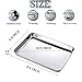 2 Pack Stainless Steel Tray Non Toxic Heavy Duty Thickening Pan for Kitchen Baking, Lab Instrument, Dental, Medical Surgical Instrument, Pet Treatment, Jewelry Tools（Medium