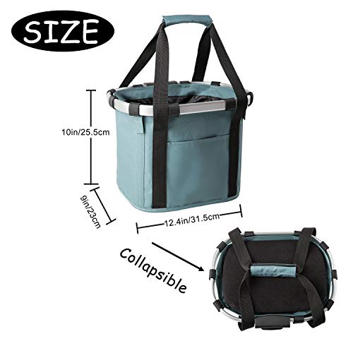 apollo walker Bike Basket Detachable Bicycle Handlebar Baskets Cycling Bag with Fleece Padding Escape-Proof Leash for… - Image 4