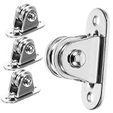 Zerodeko Polea Doble De Acero Inoxidable De Poleas Para Tendedero Pequeña Rueda De Sistema De De Cuerda Fija Para Usos Diversos