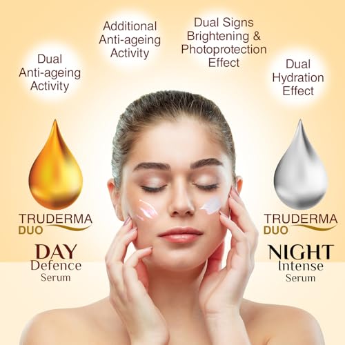 Image of Regaliz Truderma Duo Anti-Ageing Serums: 2-in-1 Day Defence & Night Intense Serums for Wrinkles & Fine Lines 50ml